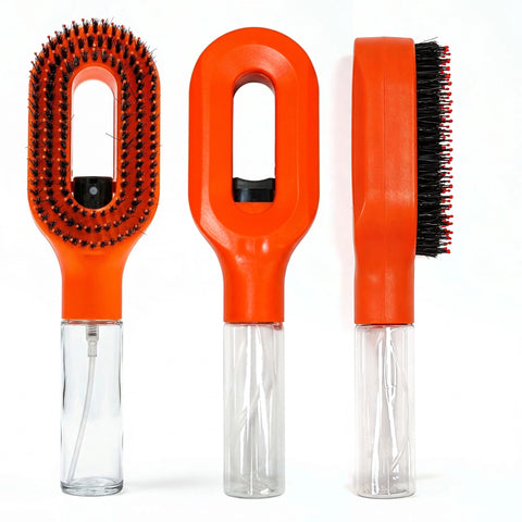 Wanmei 2-in-1 Water Mist Spray Hair Brush - All Hair Types