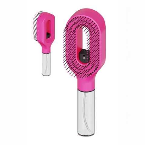 Wanmei 2-in-1 Water Mist Spray Hair Brush - All Hair Types